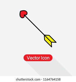 Cupid Arrow Icon Vector Illustration Eps10