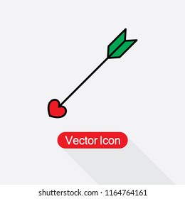 Cupid Arrow Icon Vector Illustration Eps10