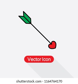 Cupid Arrow Icon Vector Illustration Eps10