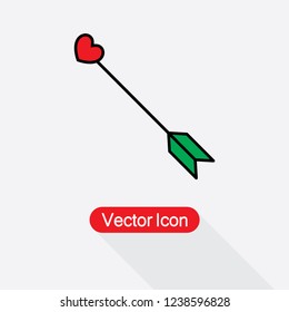 Cupid Arrow Icon Vector Illustration Eps10