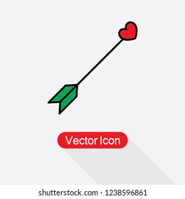 Cupid Arrow Icon Vector Illustration Eps10