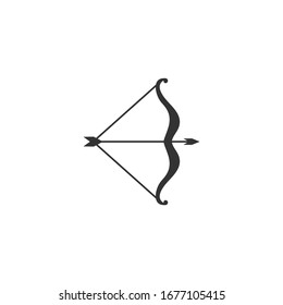 cupid arrow Icon vector sign isolated for graphic and web design. cupid arrow symbol template color editable on white background.