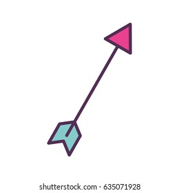 cupid arrow isolated icon