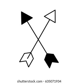 cupid arrow isolated icon