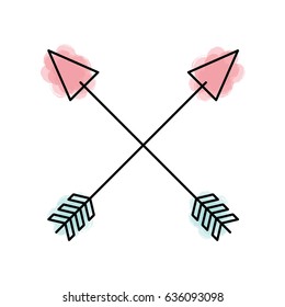cupid arrow isolated icon