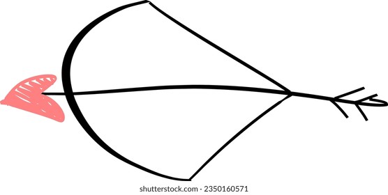 cupid arrow vector arc valentine