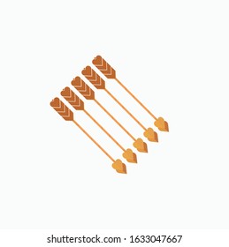 Cupid arrow vector symbol love