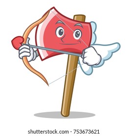 Cupid axe character cartoon style vector illustration