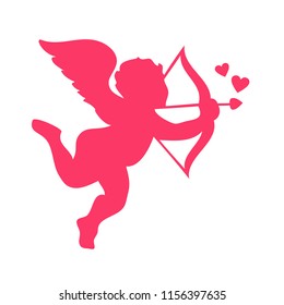 Black White Illustration Cupid Stock Vector (Royalty Free) 1685854636