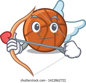 Cupid basket ball in the character shape
