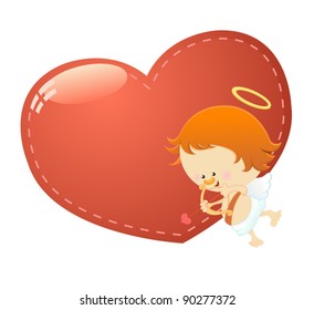 Cupid With Big Heart