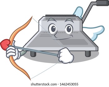 Cupid binding machine isolated in the mascot