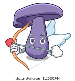 Cupid blewit mushroom character cartoon
