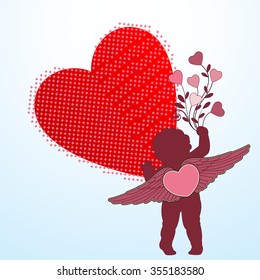 Cupid bouquet of hearts 
