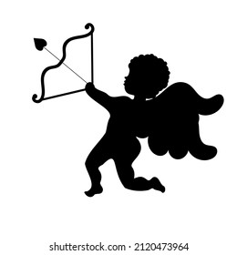 Cupid with bow and arrow.