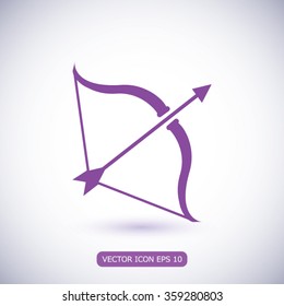 cupid bow and arrow icon