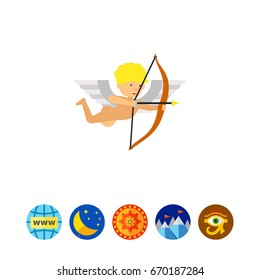 Cupid with Bow Icon