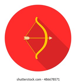 Cupid bow icon of vector illustration for web and mobile