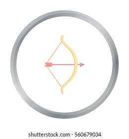 Cupid bow icon of vector illustration for web and mobile