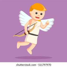 cupid with bow  illustration design