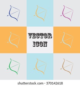 Cupid bow - Valentine's Day vector icon