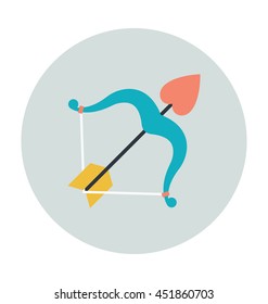 Cupid Bow Vector Icon