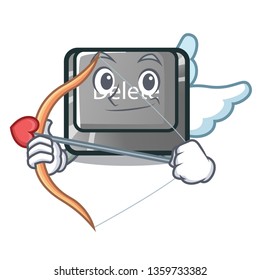Cupid button delete isolated with the character