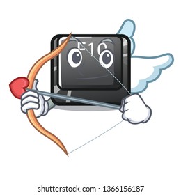 Cupid button f10 in the mascot shape
