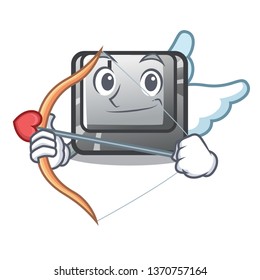 Cupid button I on a keyboard mascot
