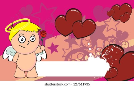 cupid cartoon background in vector format very easy to edit