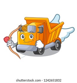 Cupid cartoon truck on the table learn