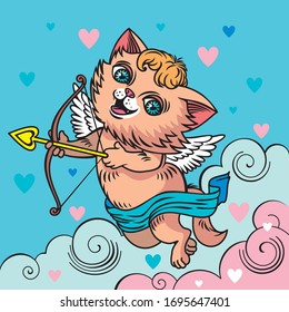 Cupid The Cat. Cute, mischievous angel.