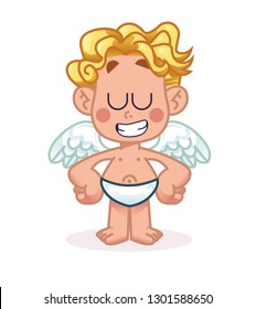 Cupid Character Design, happy valentines day, cupid vector