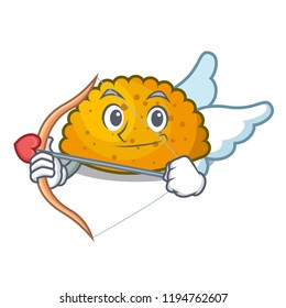Cupid character jamaican patties on the grill