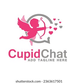 cupid chat, suitable for dating application logo