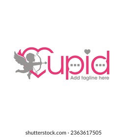 cupid chat, suitable for dating application logo