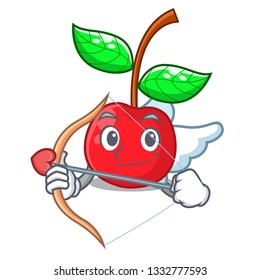 Cupid cherry fruit in a mascot basket