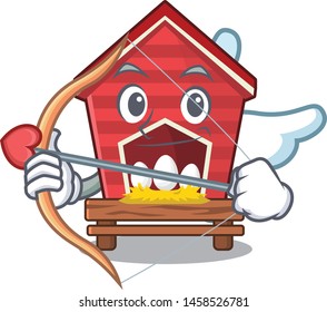 Cupid chicken coop isolated in the mascot