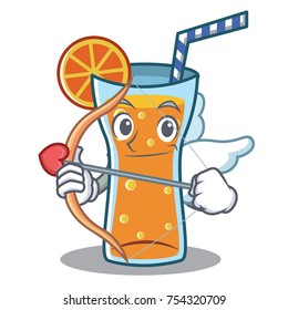 Cupid cocktail character cartoon style vector illustration