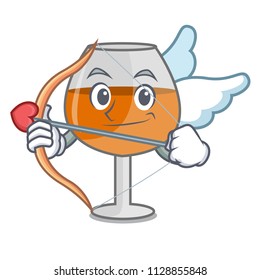 Cupid cognac ballon glass character cartoon
