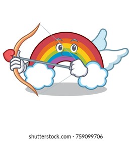 Cupid colorful rainbow character cartoon
