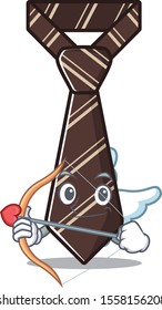 cupid cool tie character in the mascot