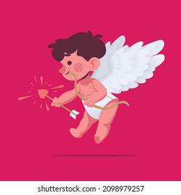 Cupid Cute Character Love Angel Illustration
