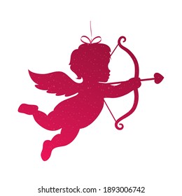 Cupid design of love passion and romantic theme Vector illustration