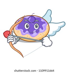 Cupid donut blueberry character cartoon