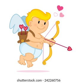 Cupid drawing his bow