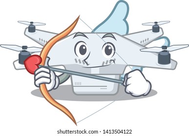 Cupid drone isolated with in the mascot