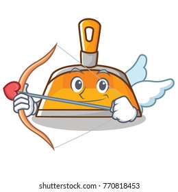 Cupid dustpan character cartoon style