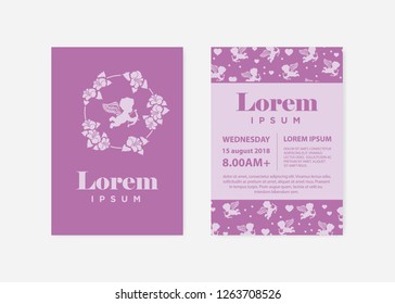 cupid, event invitation template