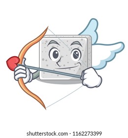 Cupid feta cheese character cartoon